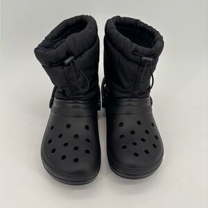 Crocs Classic Lined Neo Puff Boot Womens Size 11 Mens Size 9 Black